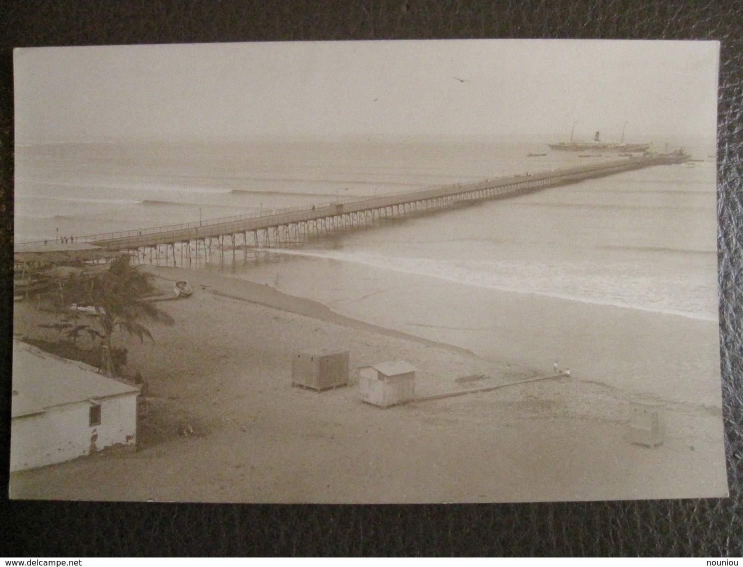 Antique Photograph Tarjeta Postal - Peru Perou - Pacasmayo (north Trujillo) - Boat Marine - Pérou