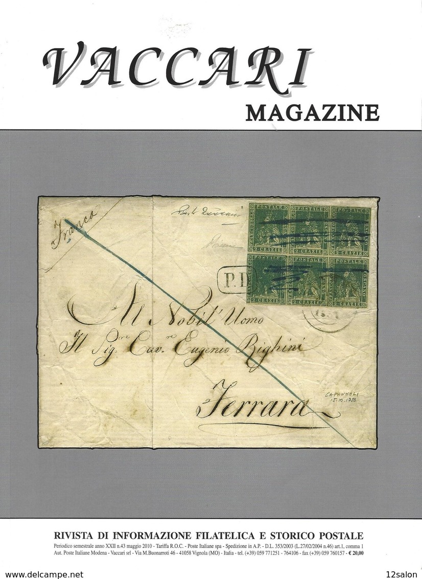 VACCARI MAGAZINE N° 43 Scansione Sommario Scan Sommaire - Italiane (dal 1941)