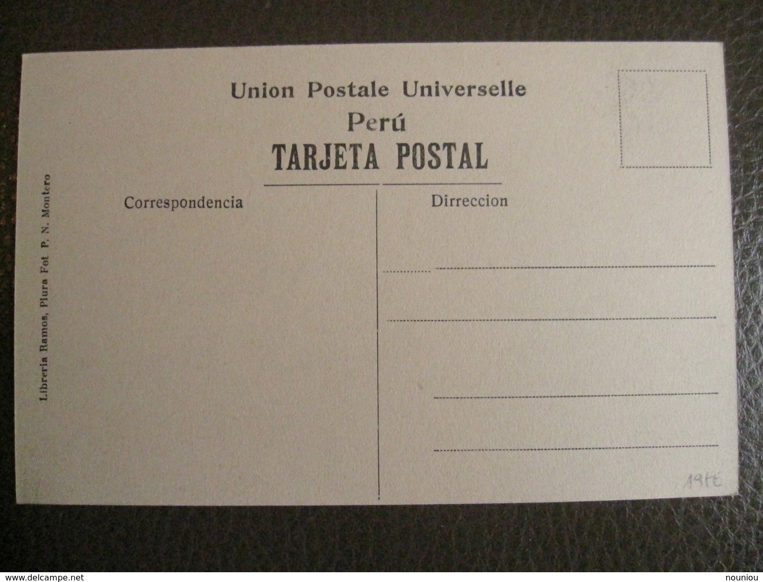 Antique Tarjeta Postal - Peru Perou - Iglesia Del Carmen - Piura - Librería Ramos Montero - Pérou