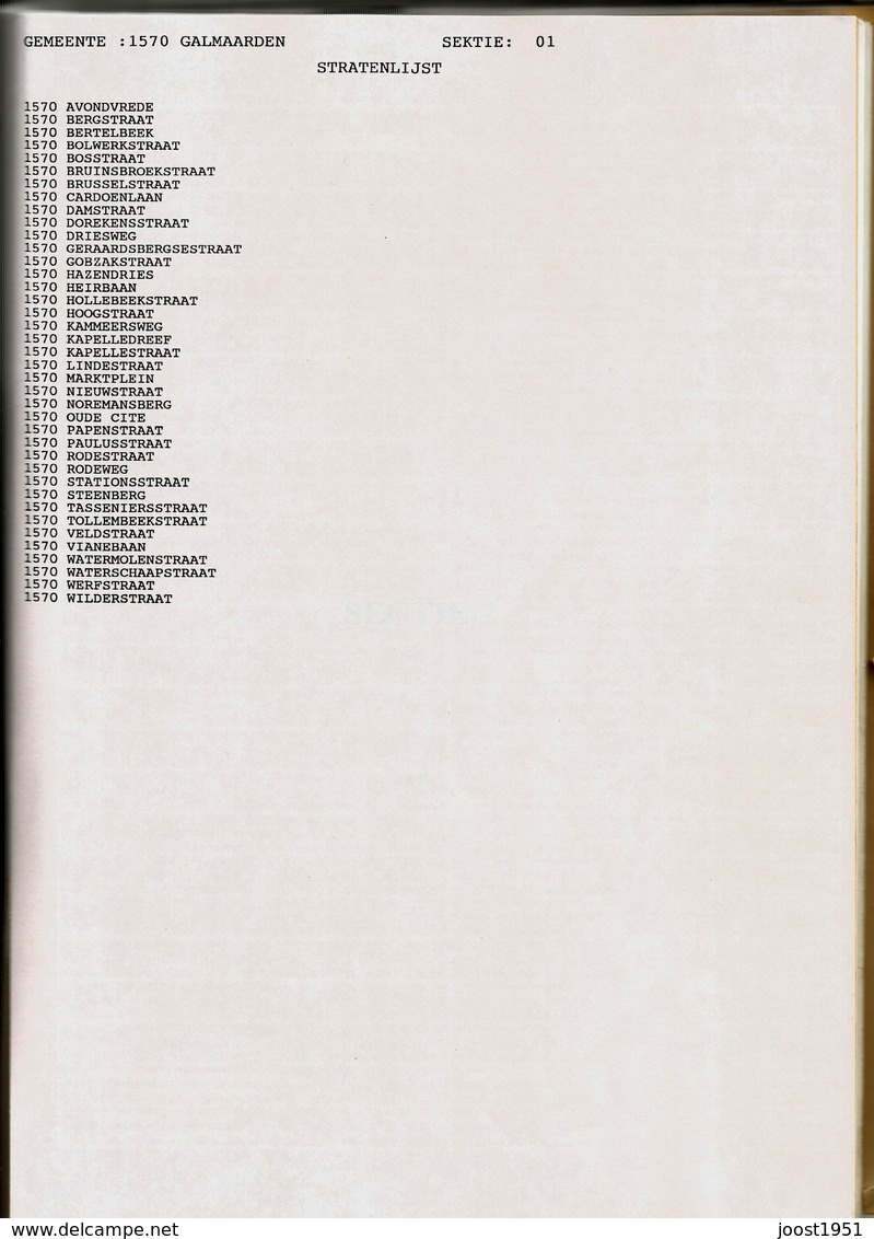 GALMAARDEN - Lijst Kiezers Europese Verkiezingen 1984 - 121 Blz - Non Classés