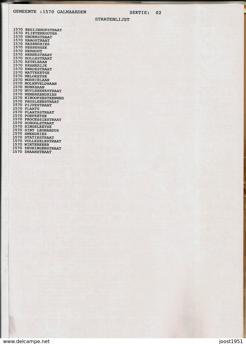 GALMAARDEN - Lijst Kiezers Europese Verkiezingen 1984 - 121 Blz - Non Classificati