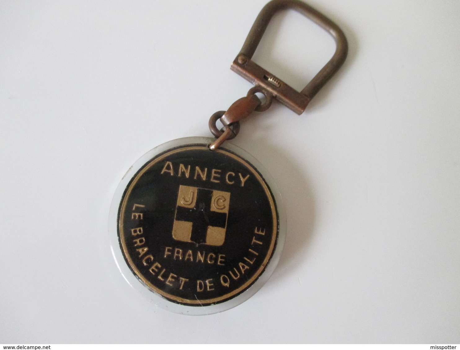 Porte Clé Ancien Bracelet JC Annecy 2 Faces Identiques - Porte-clefs