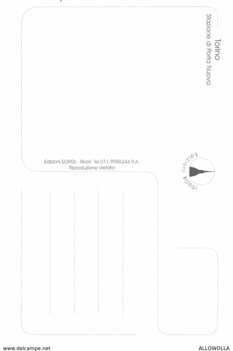 3727 " TORINO-STAZIONE DI PORTA NUOVA" CART. POST. OR. NON SPED. - Stazione Porta Nuova