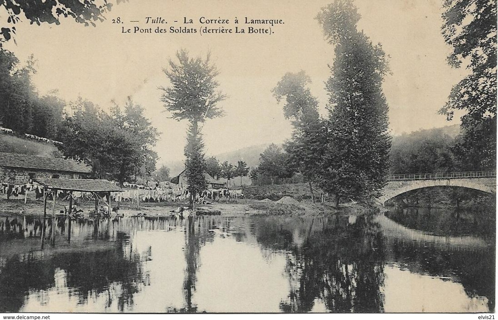 TULLE La Corrèze à LAMARQUE.Le Pont Des Soldats - Tulle