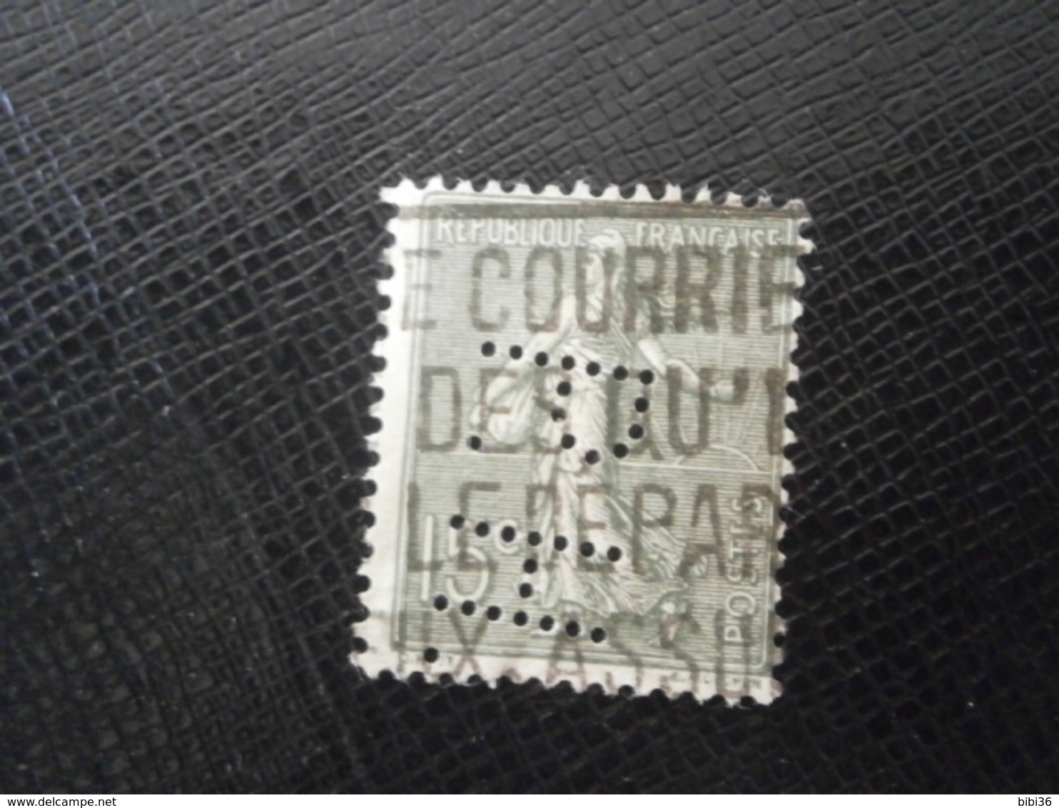 FRANCE TIMBRE SEMEUSE 130 PH81 PERFORE PERFORES PERFIN PERFINS PERCE PERFO PERFORATION PERFORIERT LOCHUNG PERFORATI - Autres & Non Classés