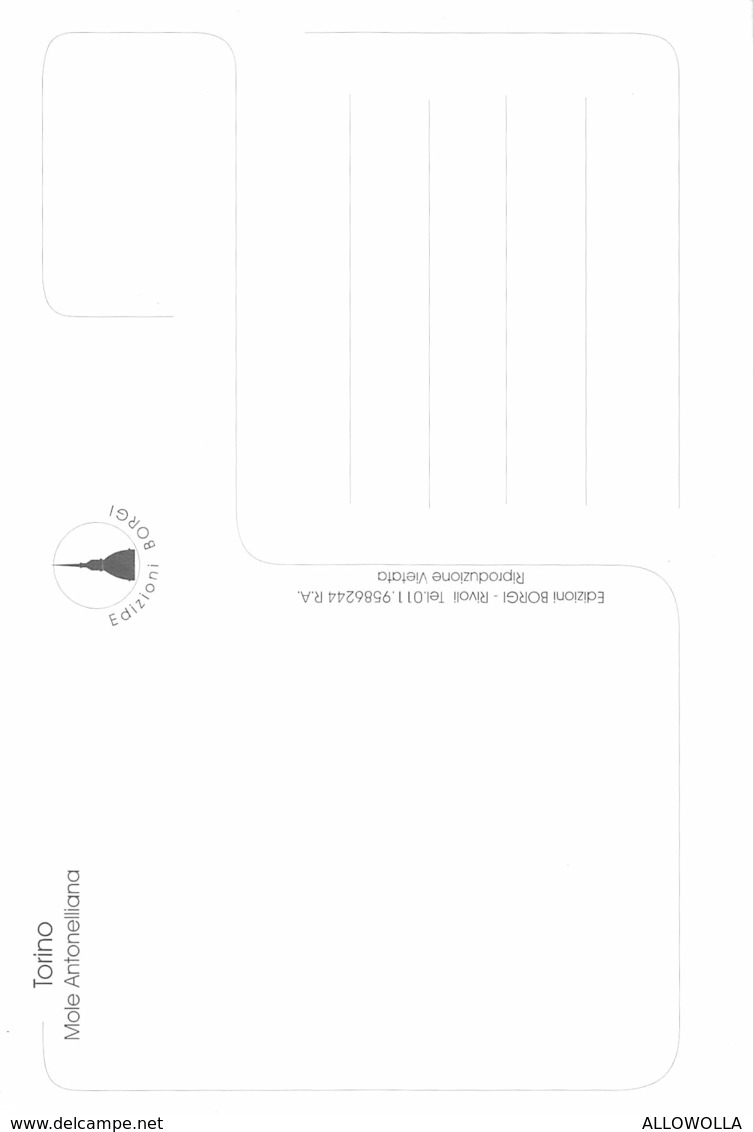 3732" TORINO-MOLE ANTONELLIANA" CART. POST. OR. NON SPED. - Mole Antonelliana