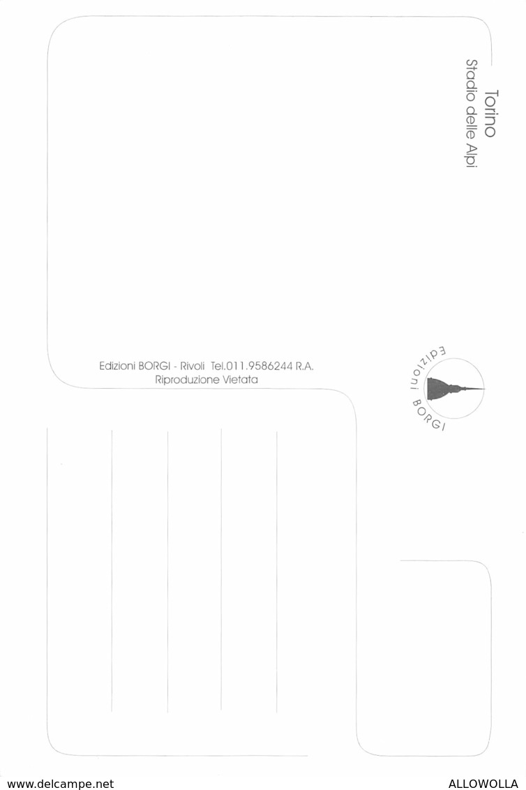 3733" TORINO-STADIO DELLE ALPI" CART. POST. OR. NON SPED. - Stadi & Strutture Sportive