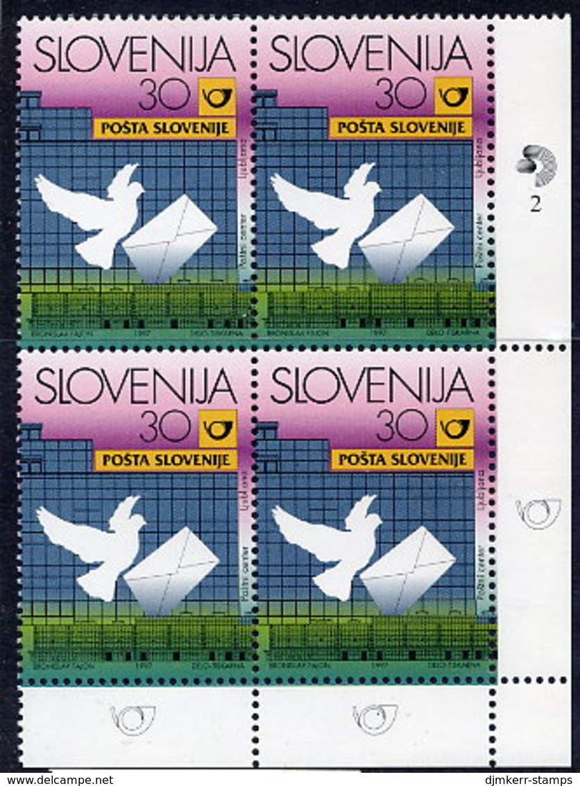 SLOVENIA 1997 Opening Of Postal Centre Block Of 4 MNH / **.  Michel 214 - Slowenien