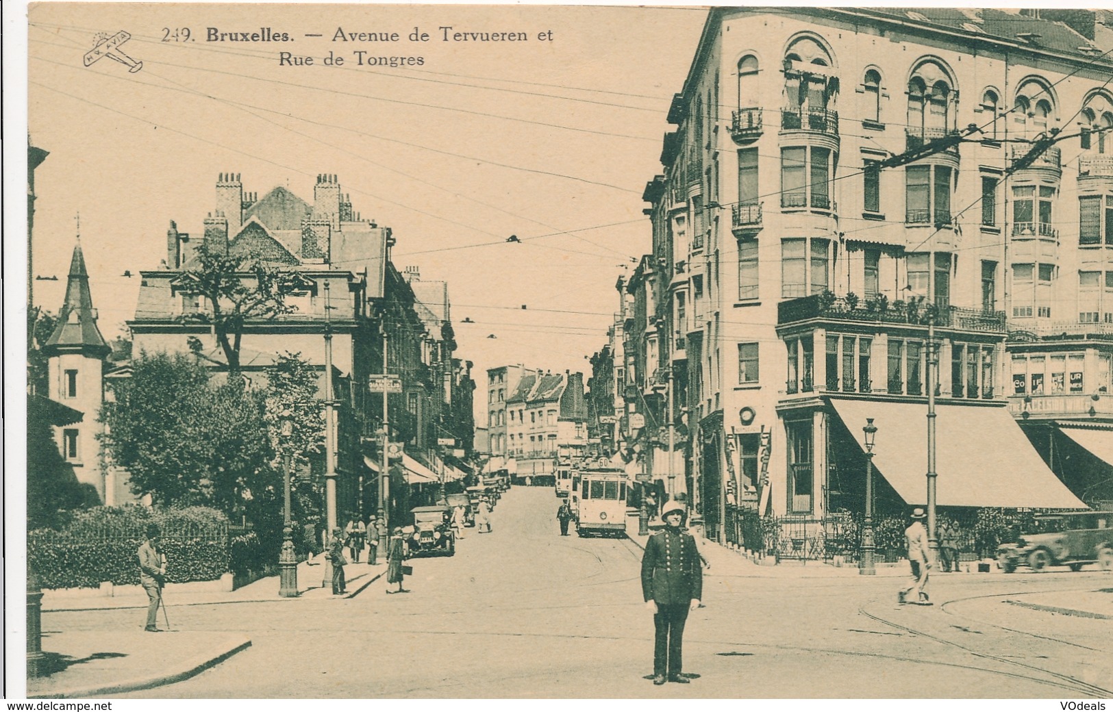 CPA - Belgique - Brussels - Bruxelles - Avenue De Tervueren Et Rue De Tongres - Etterbeek