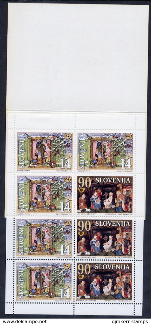 SLOVENIA 1997 Christmas Booklet  MNH / **.  Michel 211-12, MH1 - Slowenien