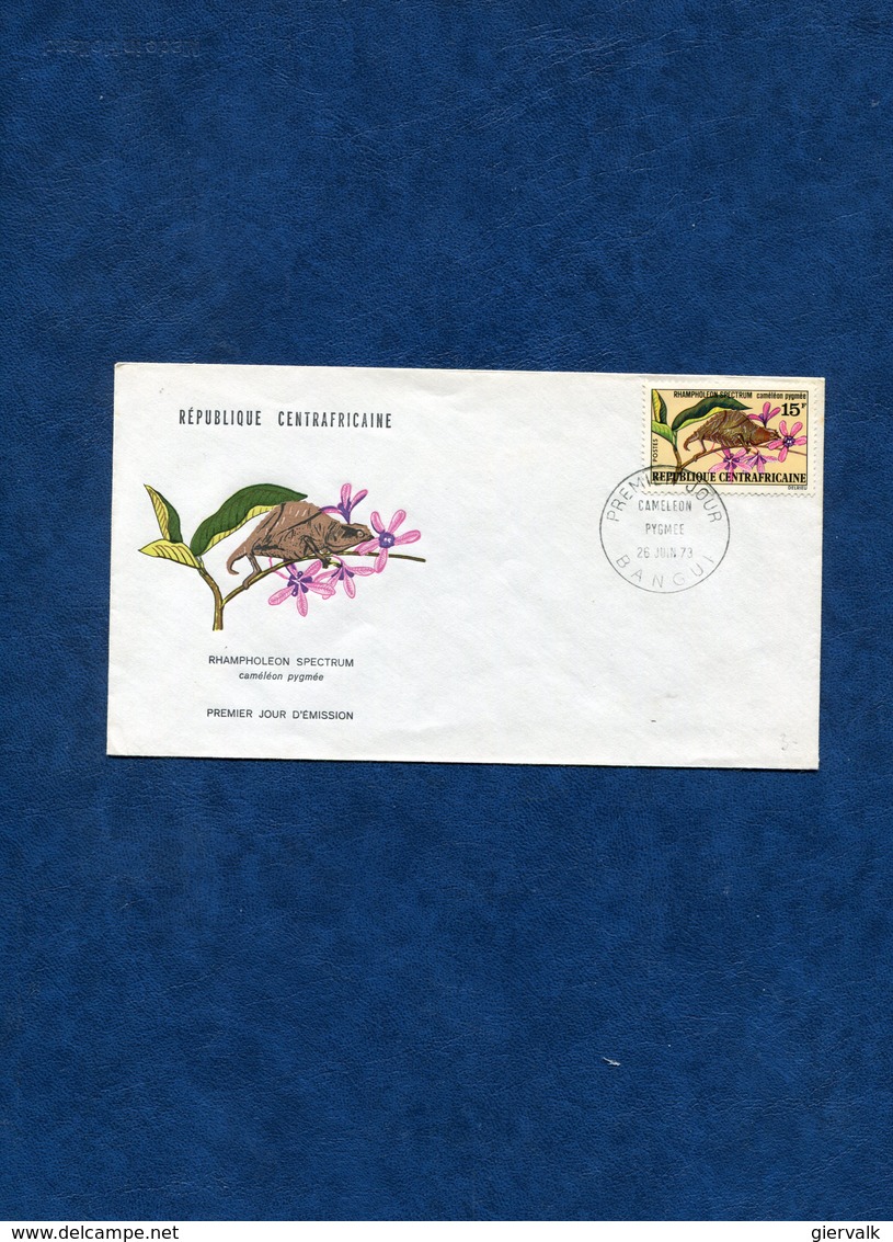 CENTRAL AFRICAN REPUBLIC 1973 FDC With LIZARD.BARGAIN.!! - Andere & Zonder Classificatie