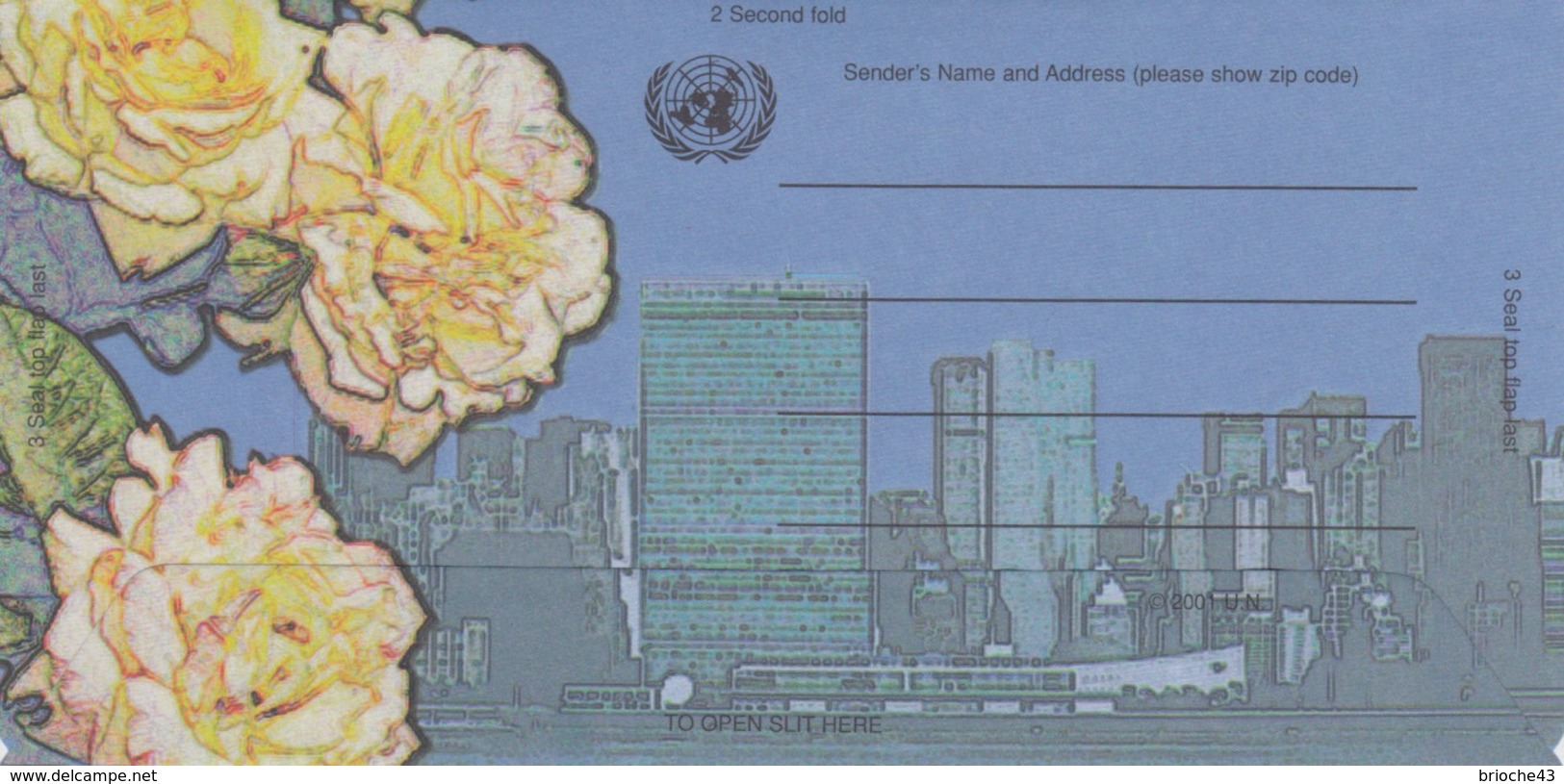 UNITED NATIONS - AEROGRAMME 70 C - COMPLEMENT AFFR.  20 CENTS - NEUF   /3 - Autres & Non Classés