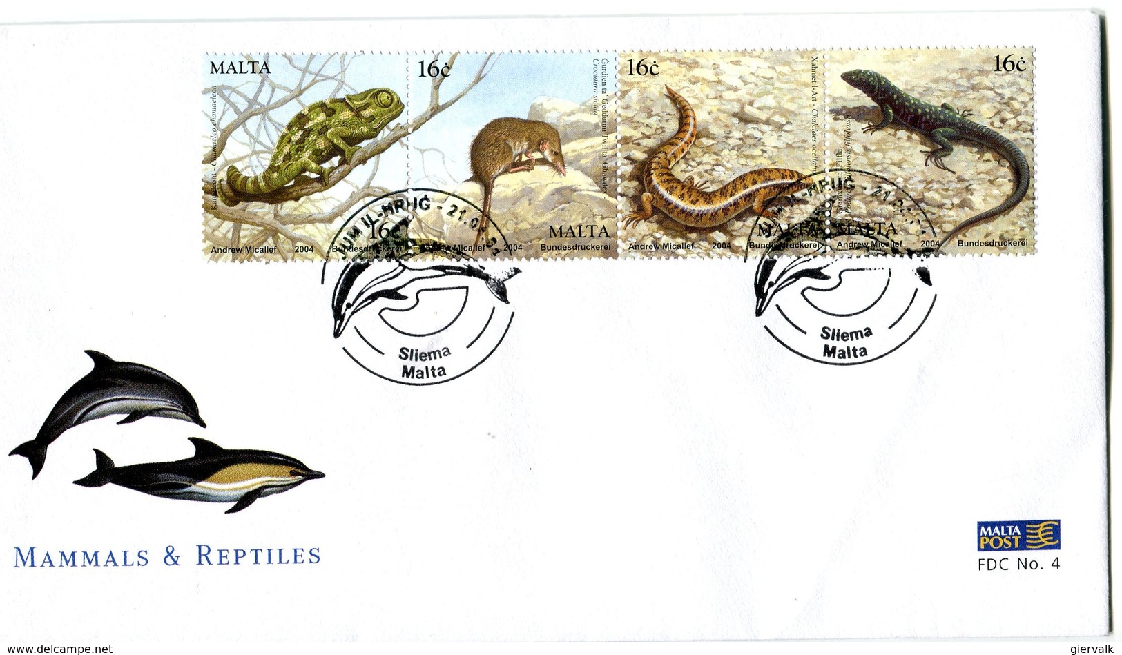 MALTA 2004 FDC With LIZARDs And MOUSE.BARGAIN.!! - Andere & Zonder Classificatie