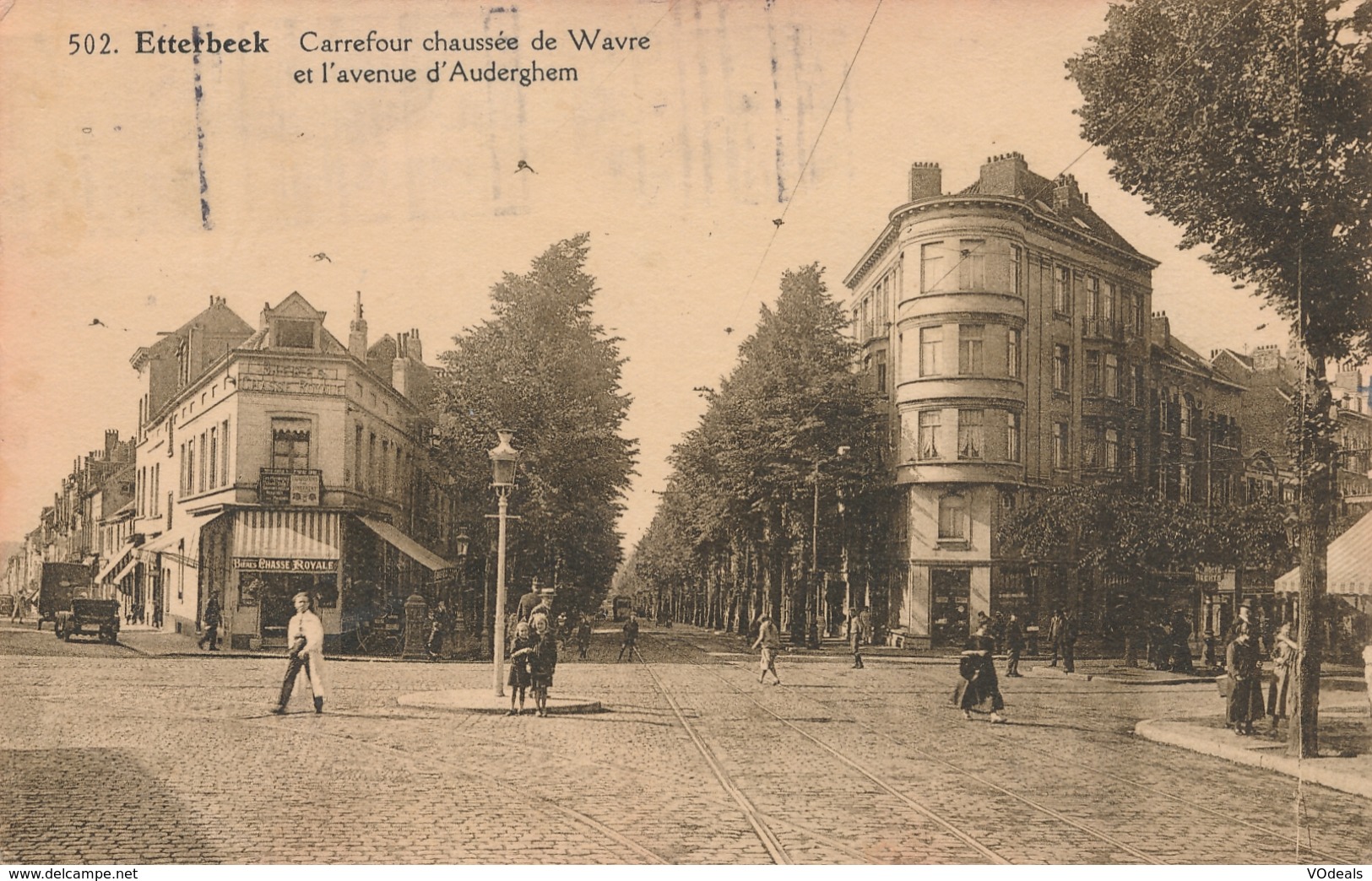 CPA - Belgique - Brussels - Bruxelles - Etterbeek - Carrefour Chaussée De Wavre Et L'avenue D'Auderghem - Etterbeek