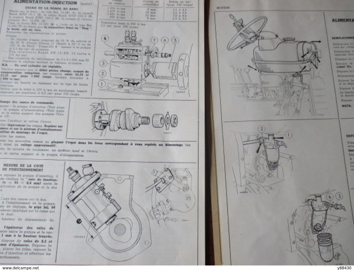 RENAULT - TRACTEURS AGRICOLES - D.22 Type R.7052  &  D.35 Type R.7050 - Mise à Jour De Avril 1961 - 14 Pages - 10 Photos - Machines