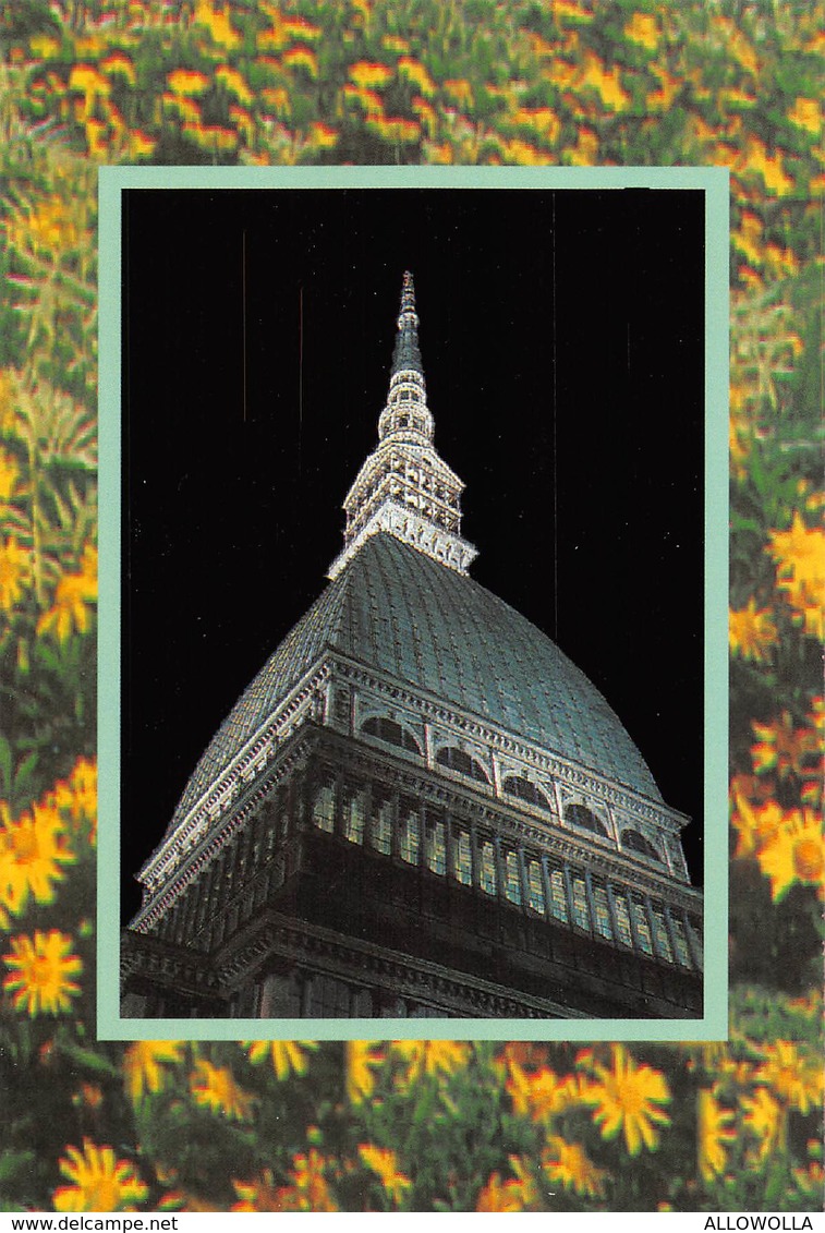 3758" TORINO-MOLE ANTONELLIANA " NOTTURNO  CART. POST. OR. NON SPED. - Mole Antonelliana