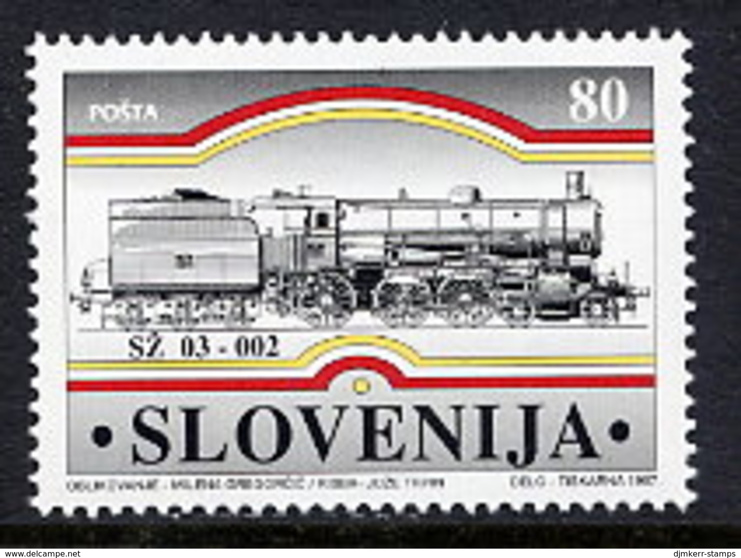 SLOVENIA 1997 Trieste Railway   MNH / **.  Michel 188 - Slovénie