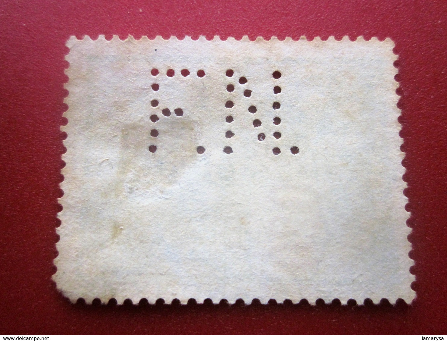 Timbre Belgique Perforation: F.N. Perforés Perforé Perforés Perfin Perfins Perforated Stamp-Belgie Fiscal 1931 - 1909-34