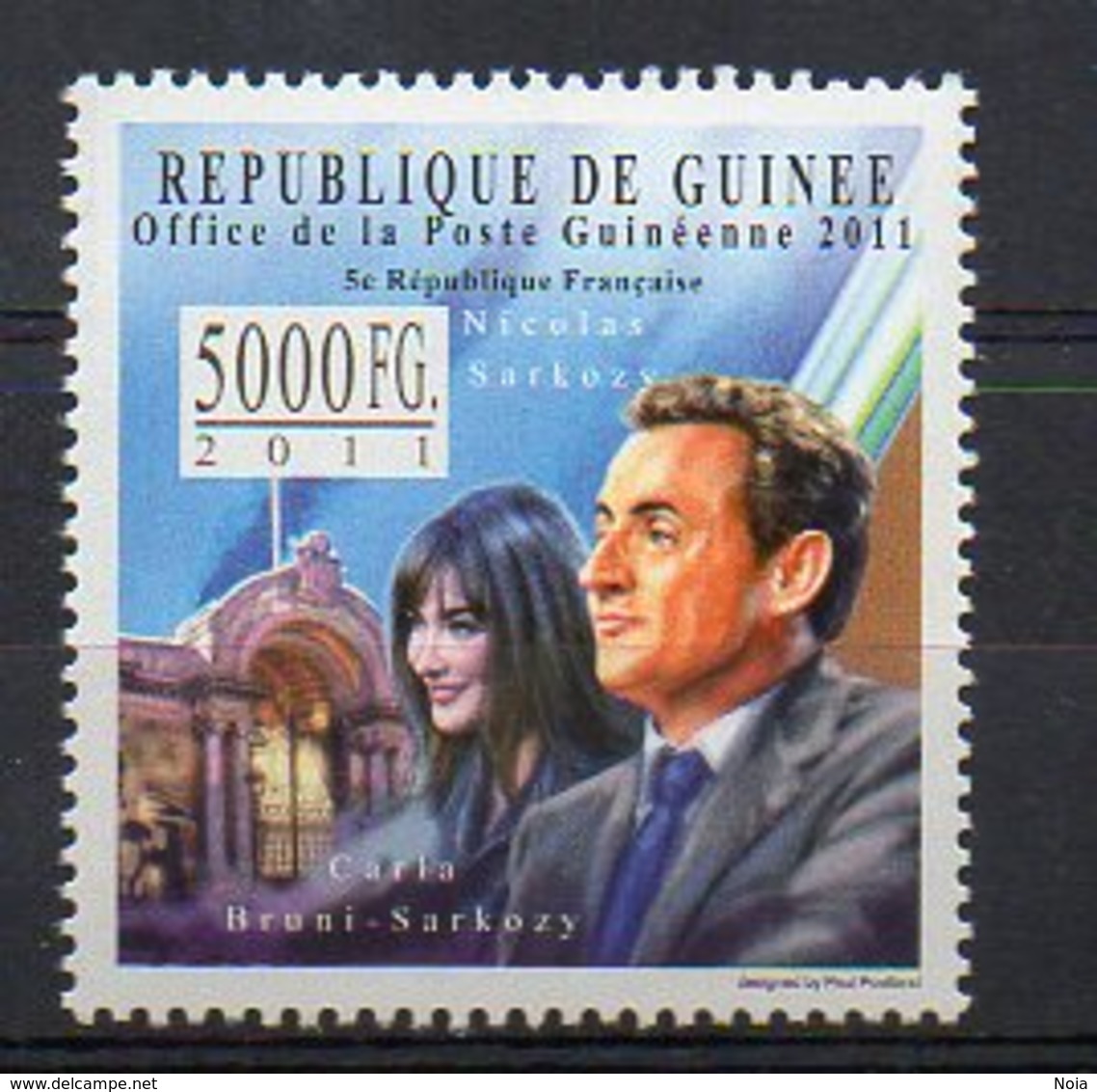 GUINEA. NICOLAS SARKOZY. MNH (5R0219) - Otros & Sin Clasificación