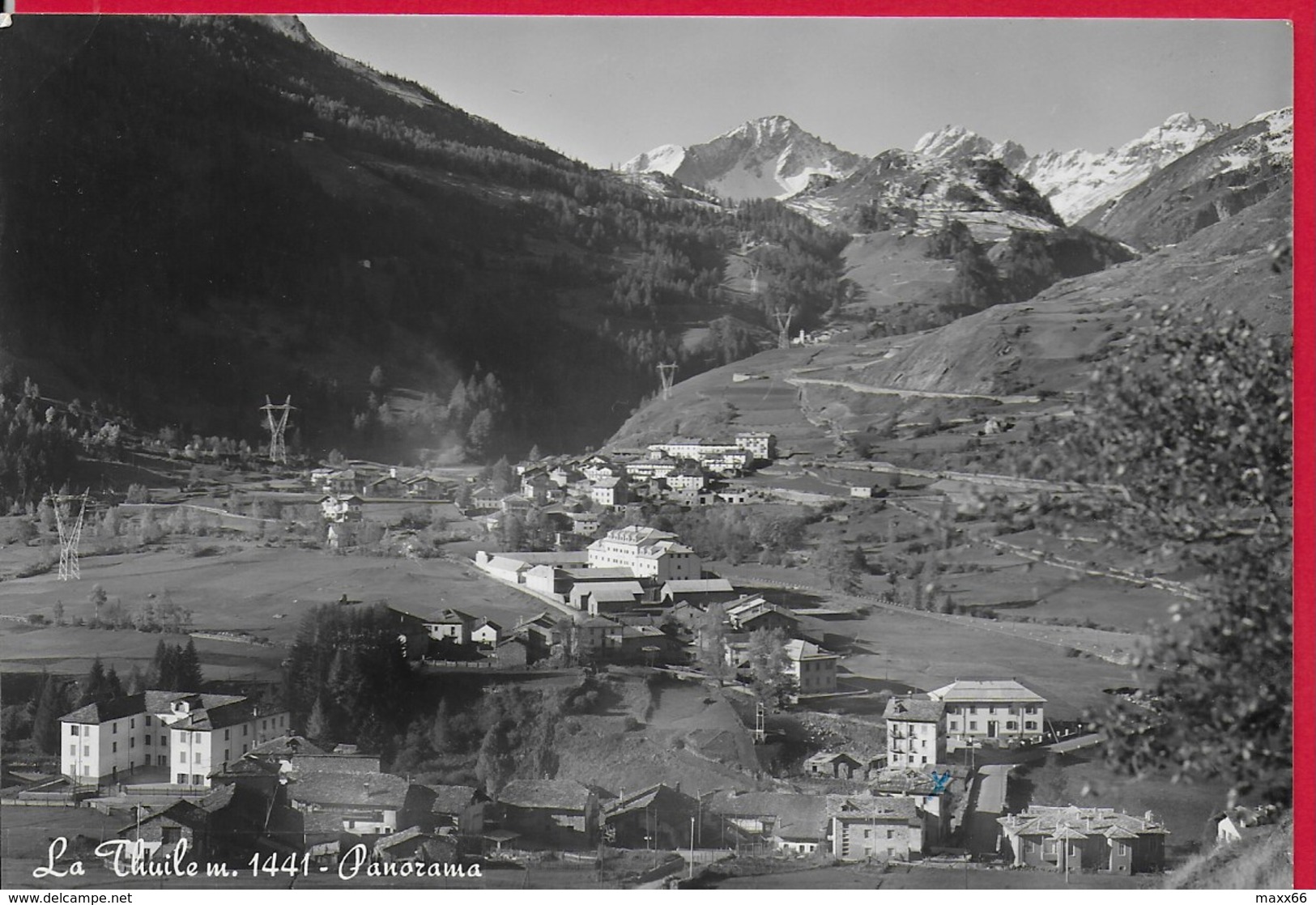 CARTOLINA VG ITALIA - LA THUILE (AO) - Panorama - 10 X 15 - ANN. 1961 - Altri & Non Classificati