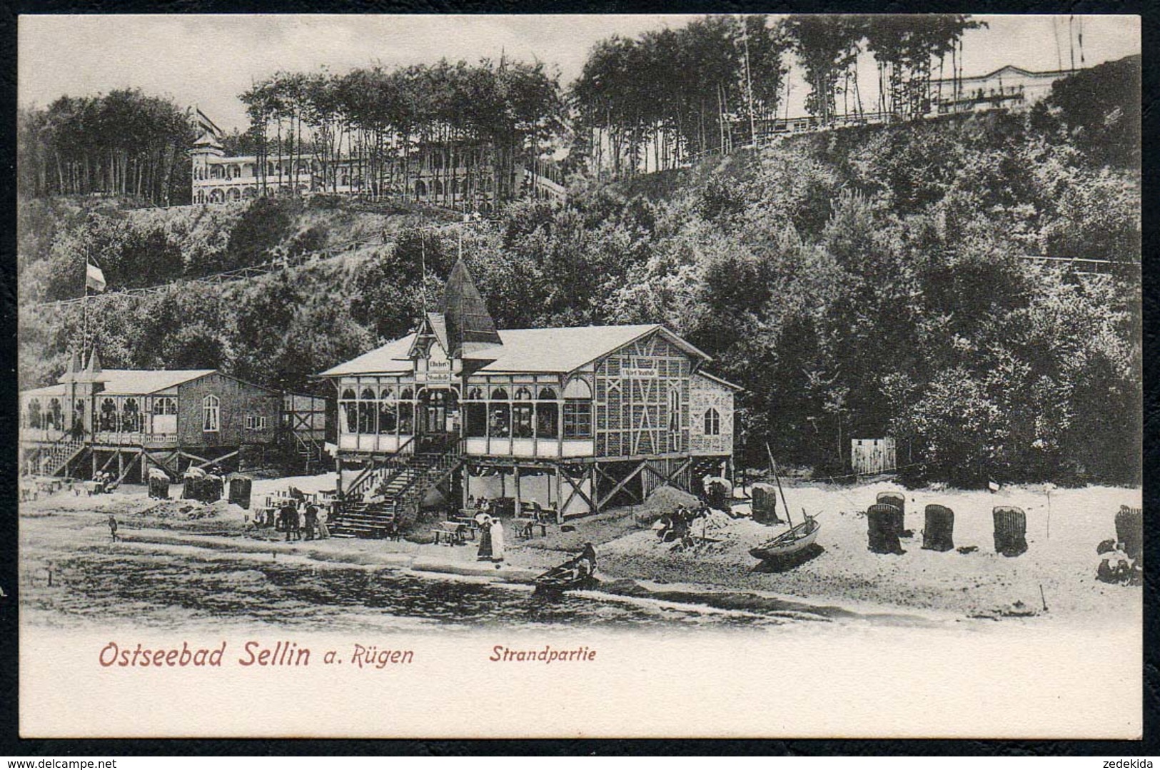 C5323 - Sellin Seebrücke Strand Rügen - Mohr & Dutzauer Leipzig - Sellin