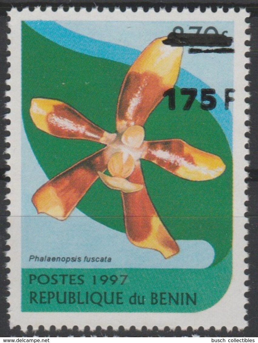 Bénin 2005 Mi. 1376 Phalaenopsis Fuscata Fleur Blüte Flower Flore Flora Surchargé Overprint MNH** - Bénin – Dahomey (1960-...)