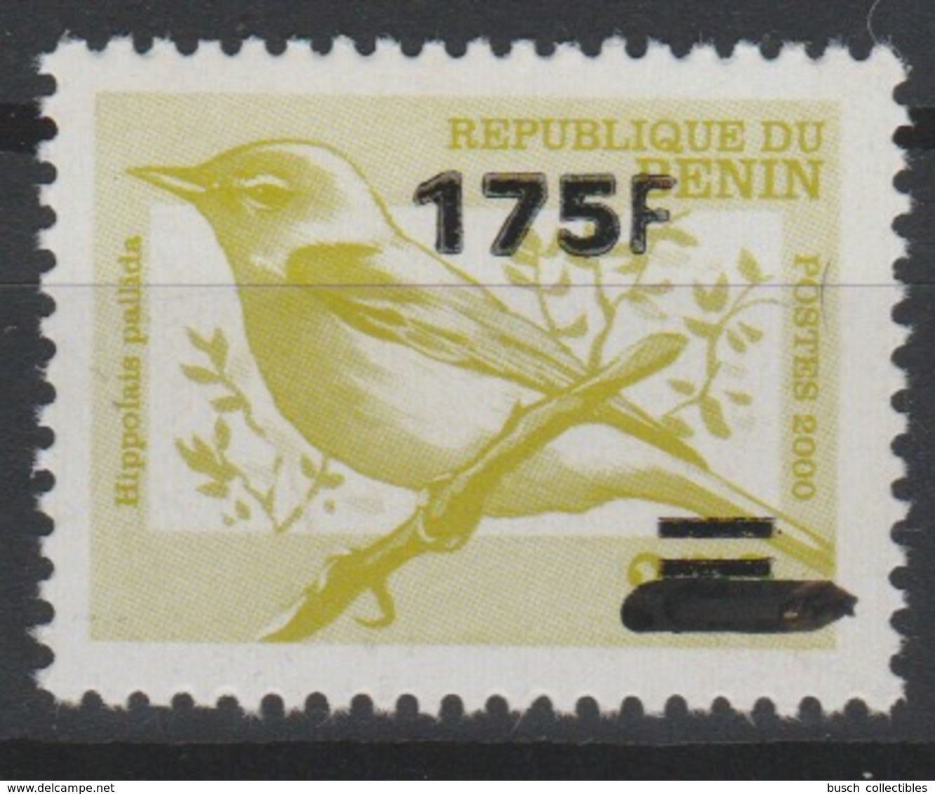 Bénin 2005 Mi. 1396 Oiseau Bird Vogel Faune Fauna Hippolalis Pallida Surchargé Overprint MNH** - Bénin – Dahomey (1960-...)