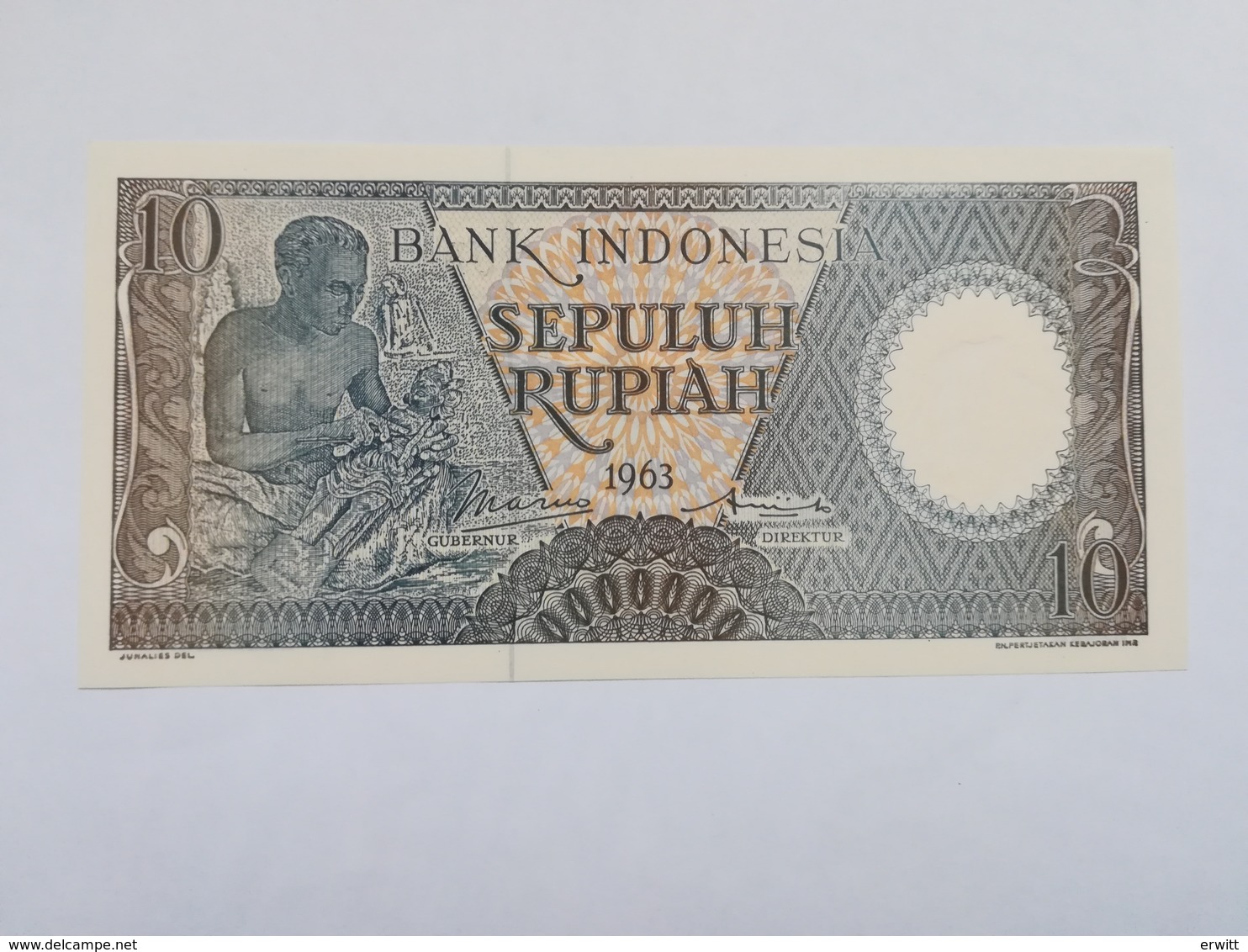 INDONESIA 10 RUPIAH 1963 - Indonésie