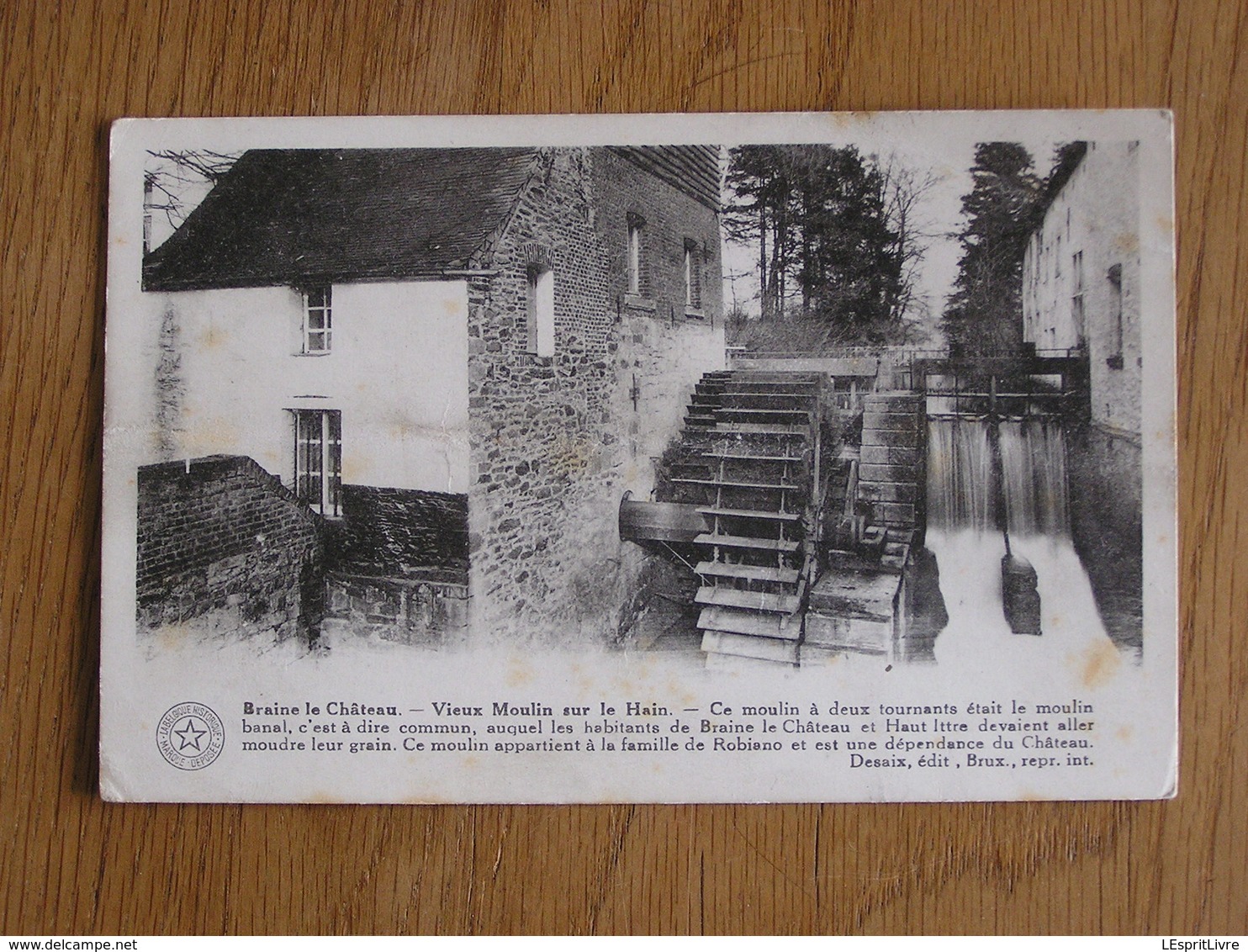 BRAINE LE CHÂTEAU Le Vieux Moulin Sur Le Hain Brabant Wallon  Belgique Carte Postale - Braine-le-Château