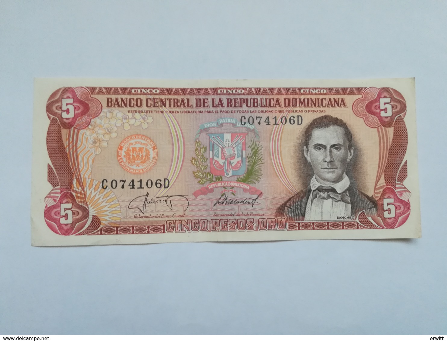 REPUBBLICA DOMINICANA 5 PESOS ORO - Repubblica Dominicana