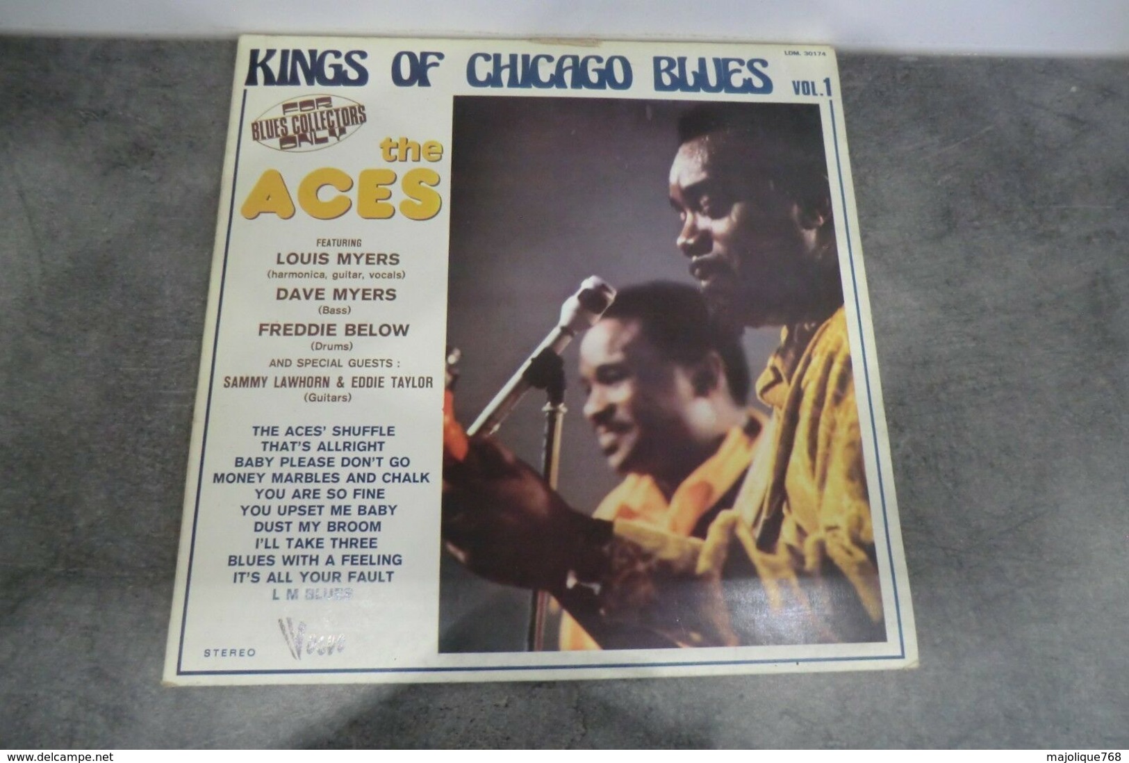 Disque - The Aces - Kings Of Chicago Blues Vol 1 - Vogue LDM. 30174 - 1973 - Blues