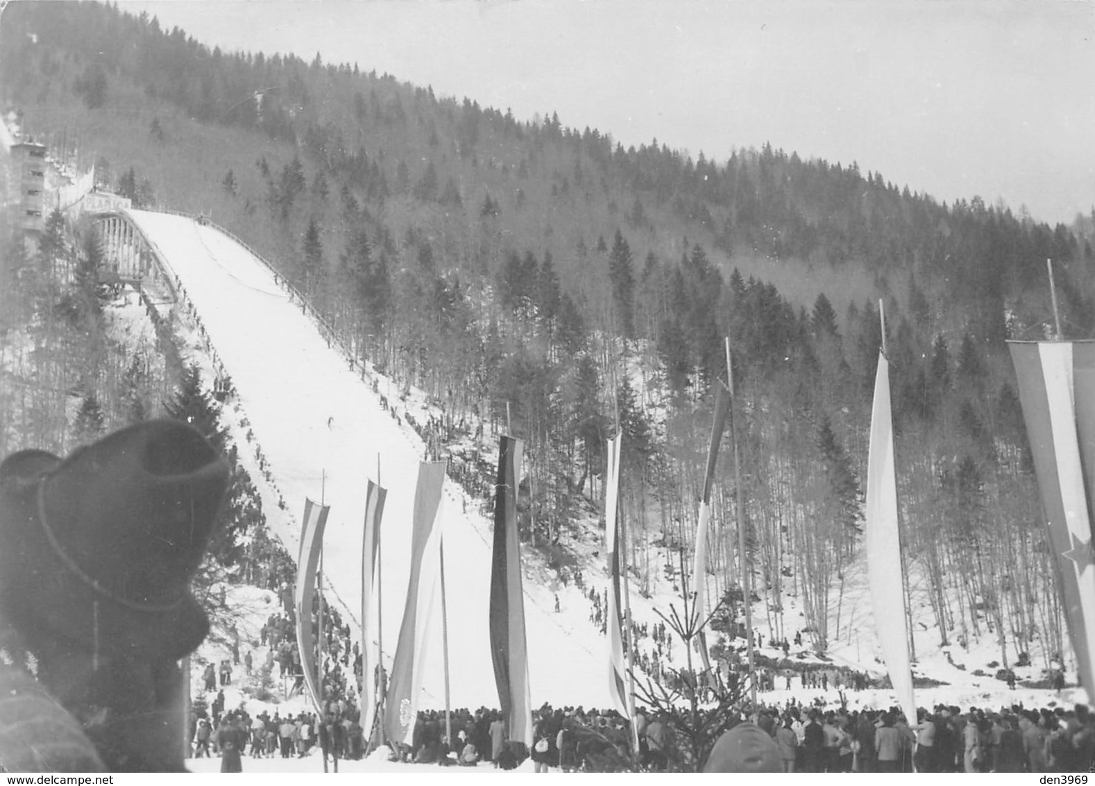 Slovénie - PLANICA - Slovenija, Jugoslavija - Saut à Ski-Tremplin - Combiné Nordique - Georges Berthet Morez, Voir Texte - Slovénie