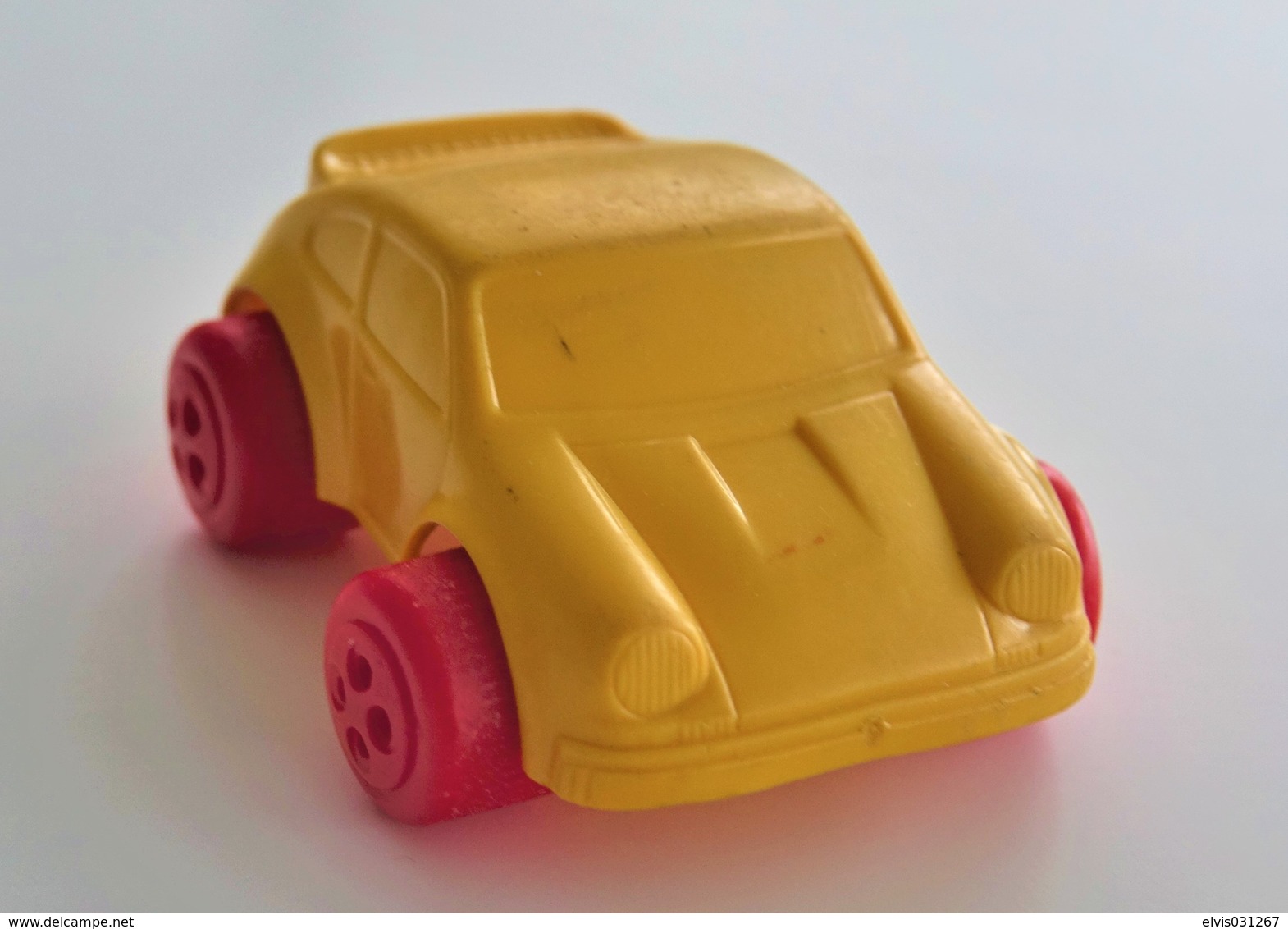 Vintage VINYL TOY CAR : Maker VIKINGPLAST SWEDEN - No. 4293 PORSCHE CARRERA RS - 7.00cm - 19XX - Rubber - Other & Unclassified