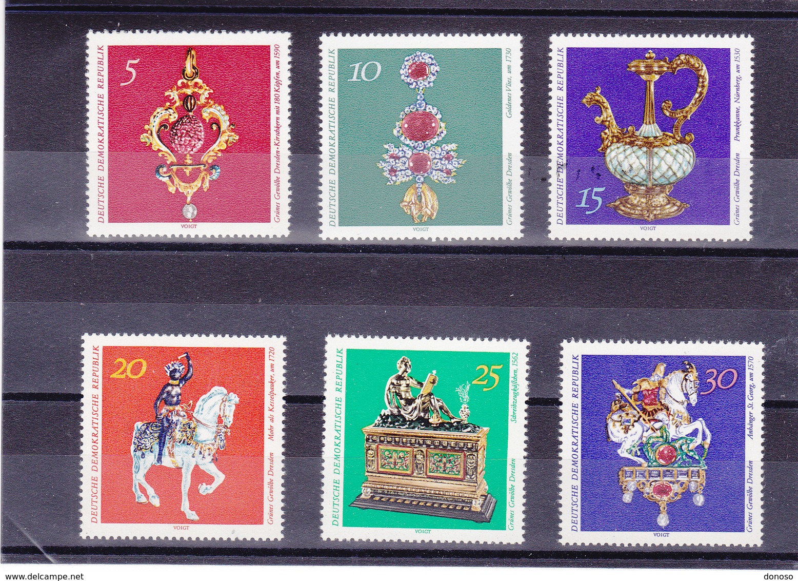 RDA 1971 OEUVRES D'ART Yvert 1370-1375 NEUF** MNH - Neufs