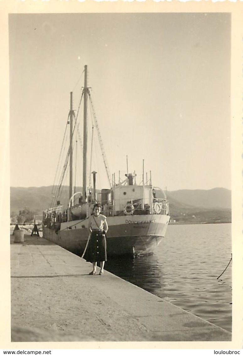 CORSE AJACCIO LE PORT  PHOTO ORIGINALE FORMAT  9 X 6 CM - Lieux