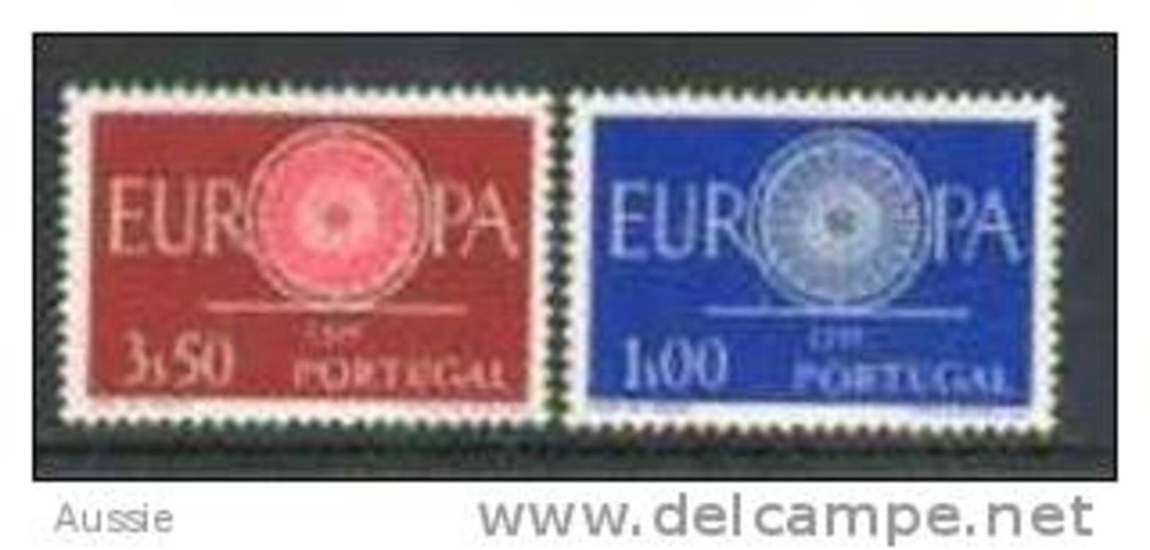 Cept 1960 Portugal Yvertn° 879-80 *** MNH Cote 5 Euro - 1960