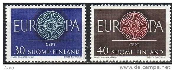 Finlande Finland Cept 1960 Yvert 501-02 *** MNH Cote 2,50 Euro - Neufs