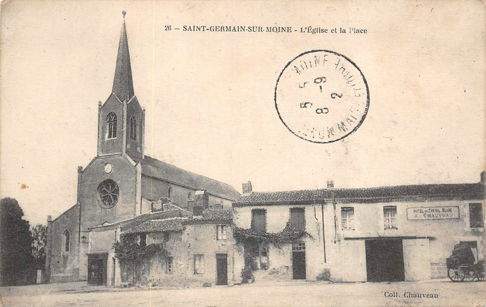 SAINT GERMAIN SUR MOINE - L'église Et La Place - Autres & Non Classés