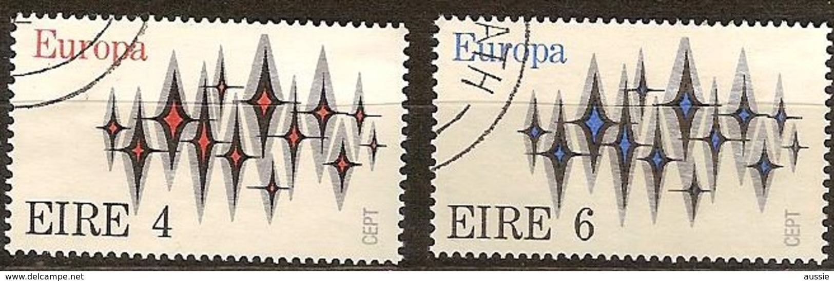 Cept 1972 Ierland Irlande Yvertnr. 278-79 (°) Oblitéré Used Cote 7 Euro - 1972