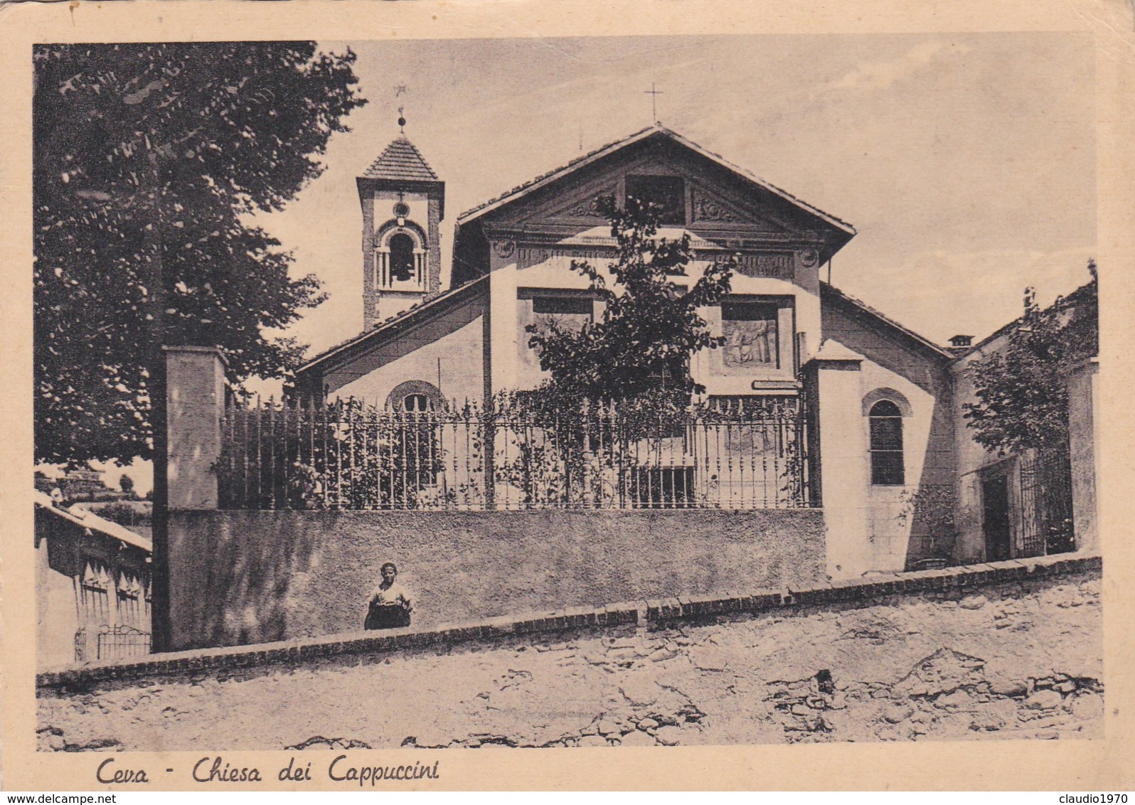 CARTOLINA - CUNEO - CEVA - CHIESA DEI CAPPUCCINI - VIAGGIATA PER ALESSANDRIA - Cuneo