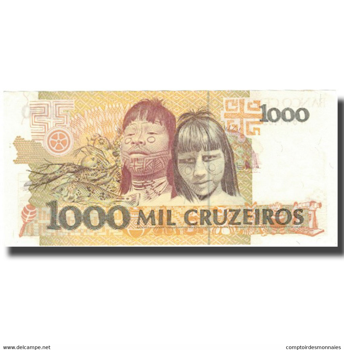 Billet, Brésil, 1000 Cruzeiros, Undated (1990-91), KM:231c, SUP - Brésil