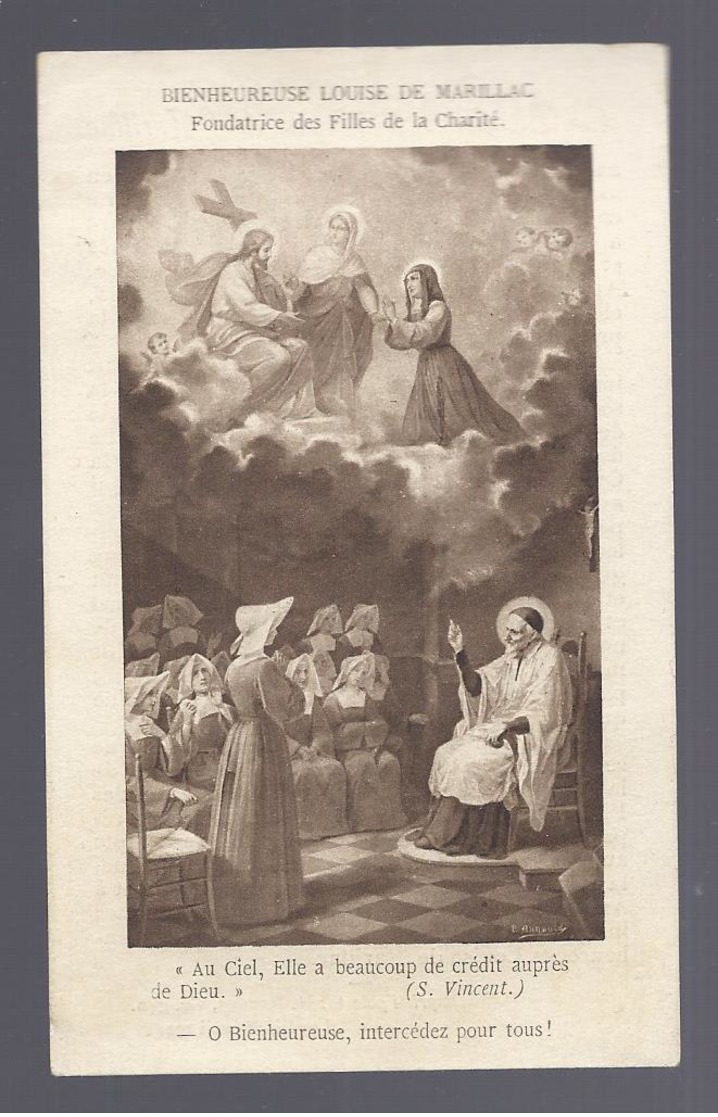 1920 Santini Image Pieuse Holy Card LA BIENHEUREUSE LOUISE DE MARILLAC - Images Religieuses