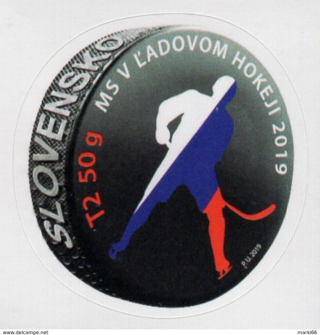 Slovakia - 2019 - Ice Hockey World Championship In Bratislava And Košice - Mint Self-adhesive Stamp With Varnish - Nuovi
