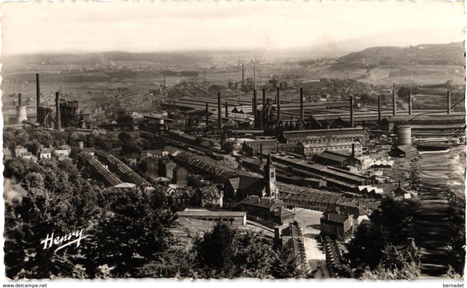 54 .. GOURAINCOURT .. VUE SUR LES ACIERIES DE LONGWY - Autres & Non Classés