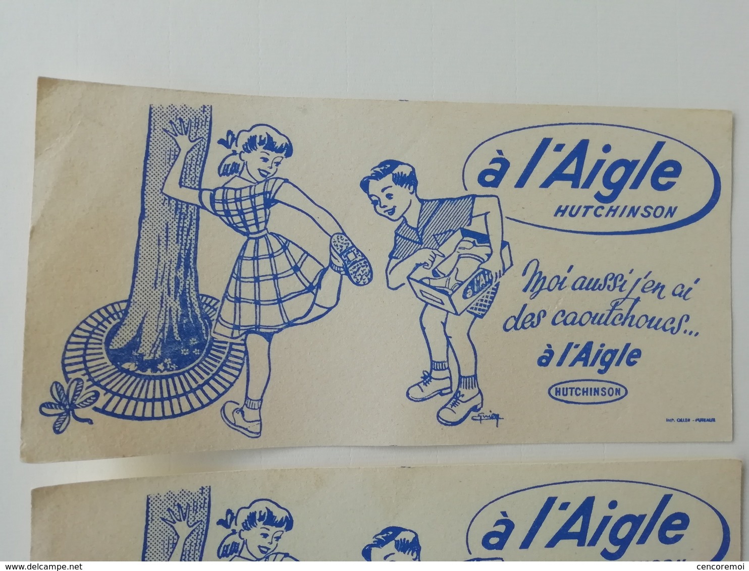 2 Buvards Publicitaire Anciens à L'aigle Hutchinson Illustré Par Guion - Deportes