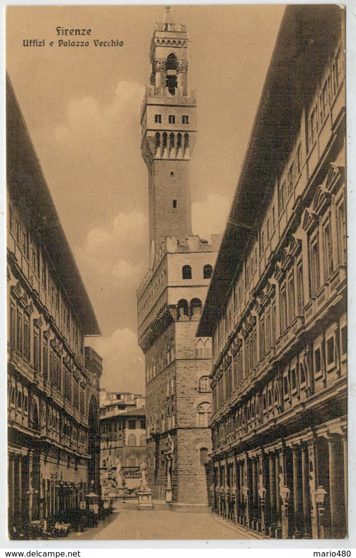 C.P.  PICCOLA      FIRENZE    UFFIZI  E  PALAZZO   VECCHIO        (NUOVA) - Firenze