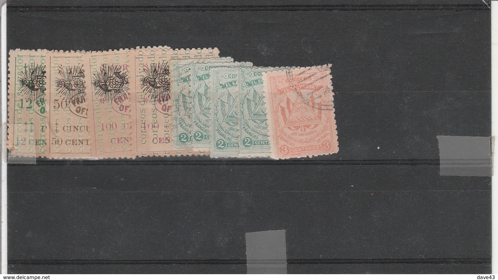 Accumulation Of 1914/15 El Salvador Oficials Mostly Unused Few Toned Perfs - El Salvador