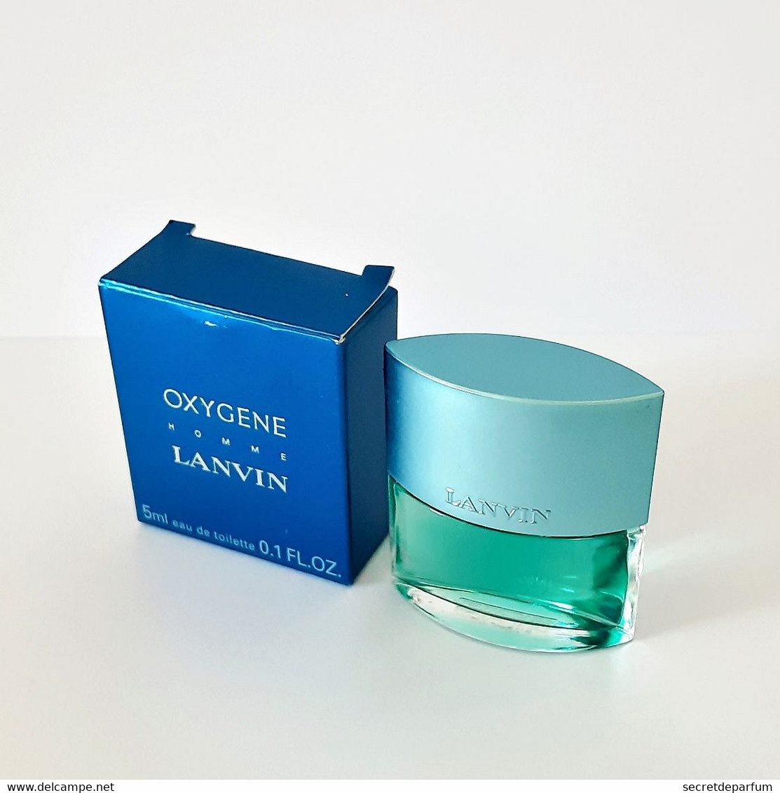 Miniatures De Parfum  OXYGÈNE  HOMME De LANVIN  EDT   5 Ml  + BOITE - Miniaturen Herrendüfte (mit Verpackung)