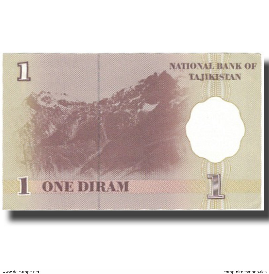 Billet, Tajikistan, 1 Diram, 1999, 1999, KM:10a, SPL - Tadjikistan