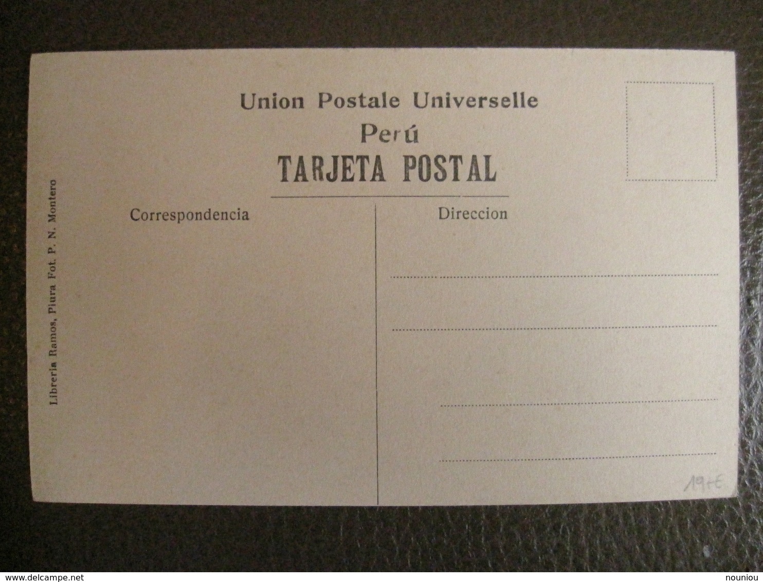 Antique Tarjeta Postal - Peru Perou - Catacaos - Iglesia Y Plaza De Armas - Piura - Librería Ramos Montero - Pérou